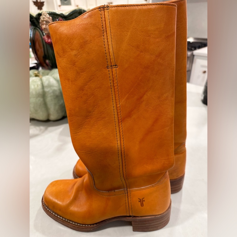 Frye CAMPUS 14L Women’s Boots in Saddle color